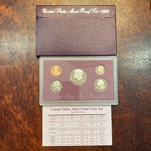 US Mint Proof Set 1989